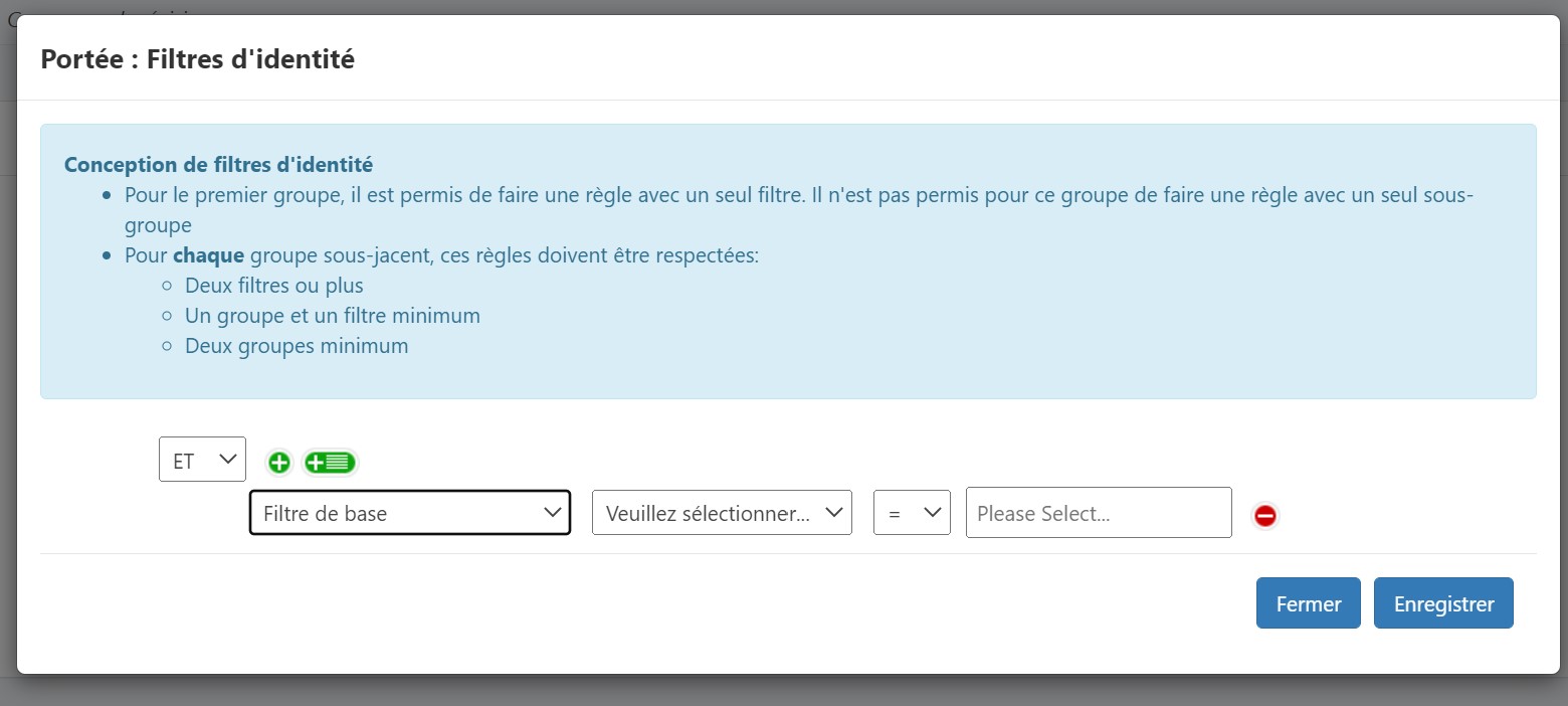 L'éditeur de règles