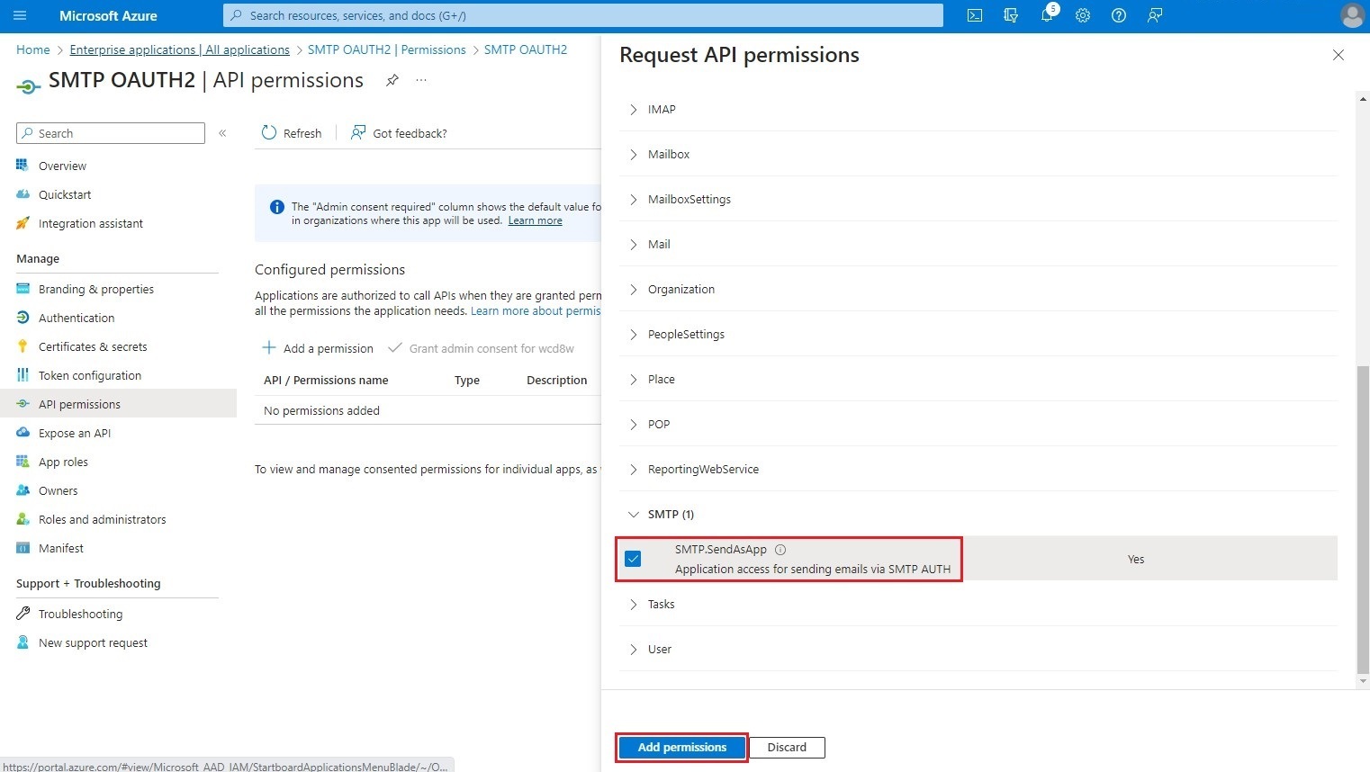 azure-auth-app-selection