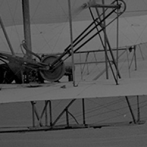 Black and white banner old aviation